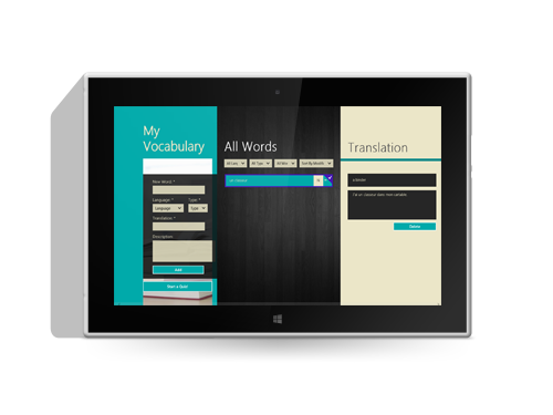 My Vocabulary - Windows 8 App - 2012